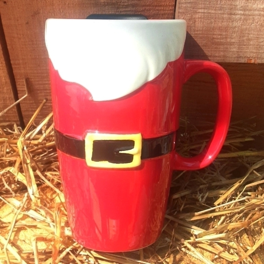 Santa Earthenware Tall Coffee/Tea Mug
